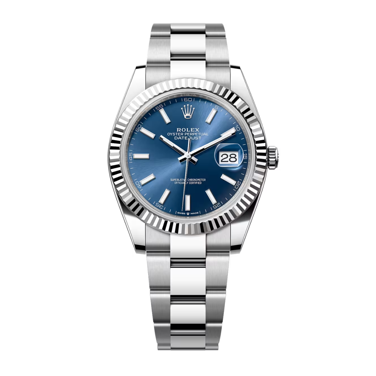 Rolex Datejust Blue Dial Oyster Bracelet 41mm 126334